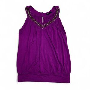 Forever 21 Purple Studded Top